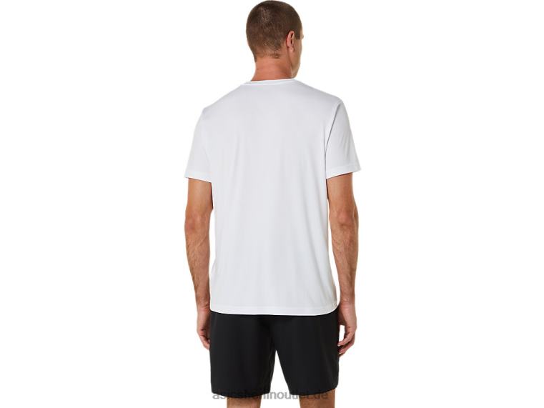 Court GS Grafik-T-Shirt für Herren BL4N525Asics strahlend weiß