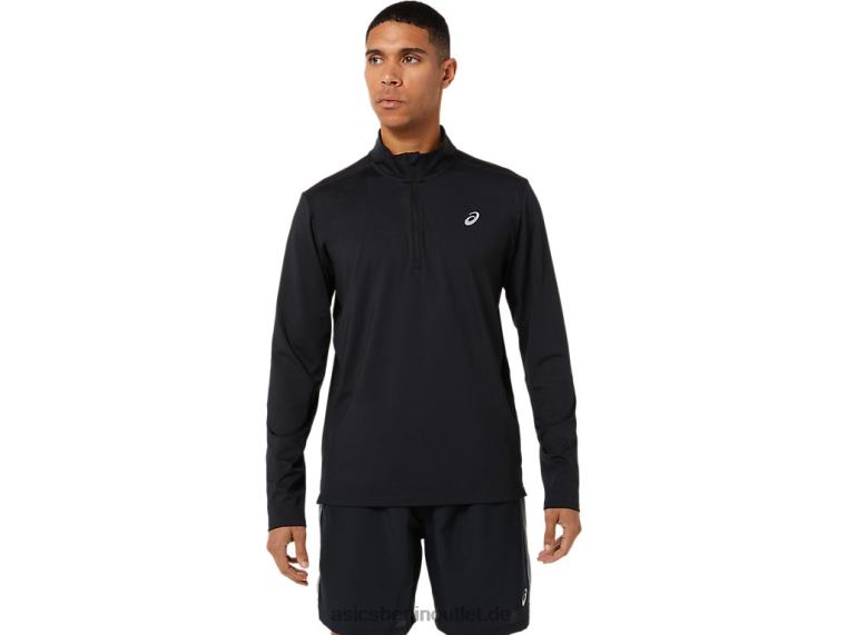 Fertigset für Herren mit halbem Reißverschluss BL4N1389Asics Leistung schwarz