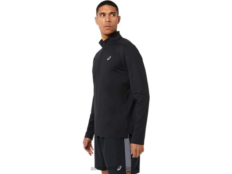 Fertigset für Herren mit halbem Reißverschluss BL4N1389Asics Leistung schwarz