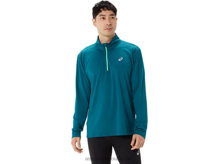 Fertigset für Herren mit halbem Reißverschluss BL4N975Asics Samtkiefer/neues Blatt