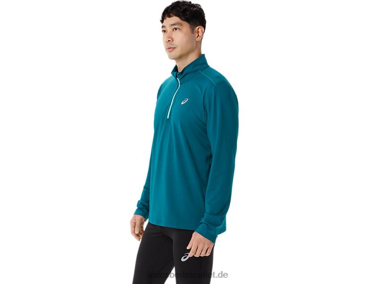 Fertigset für Herren mit halbem Reißverschluss BL4N975Asics Samtkiefer/neues Blatt