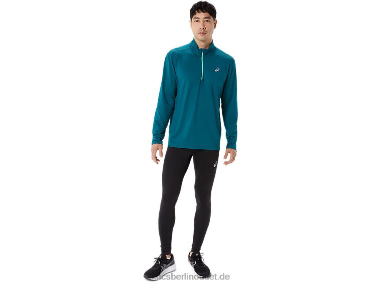 Fertigset für Herren mit halbem Reißverschluss BL4N975Asics Samtkiefer/neues Blatt