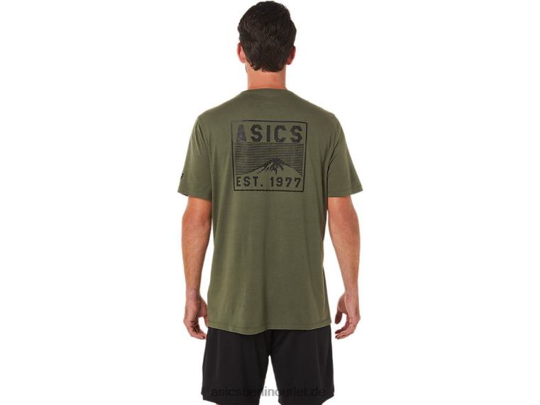 Fuji 1977 T-Shirt BL4N1630Asics olivfarbene Leinwand