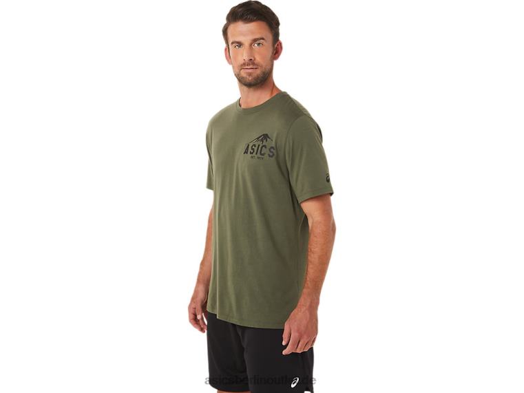 Fuji 1977 T-Shirt BL4N1630Asics olivfarbene Leinwand