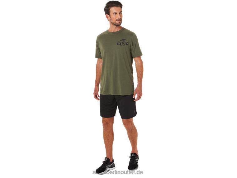 Fuji 1977 T-Shirt BL4N1630Asics olivfarbene Leinwand