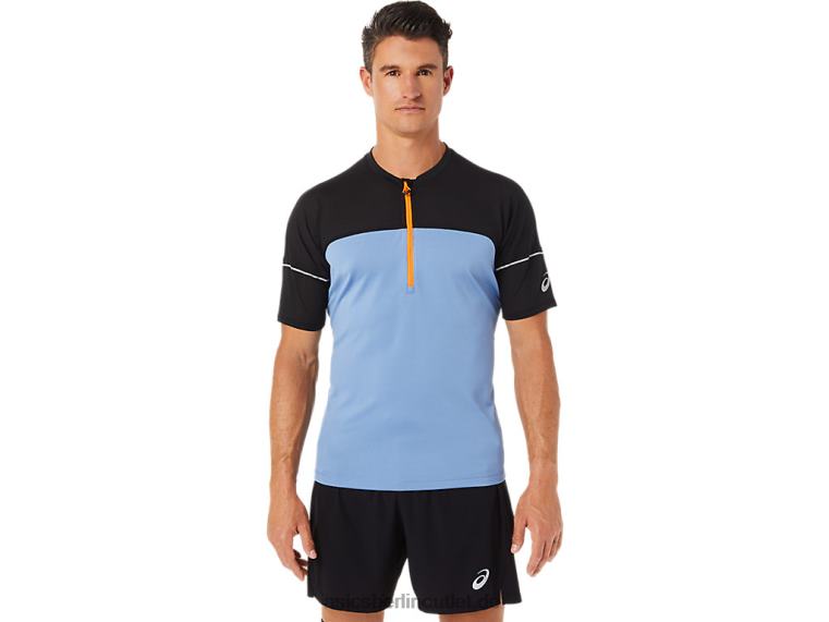 Fujitrail-Oberteil für Herren BL4N1433Asics Blaue Harmonie/Performance Schwarz