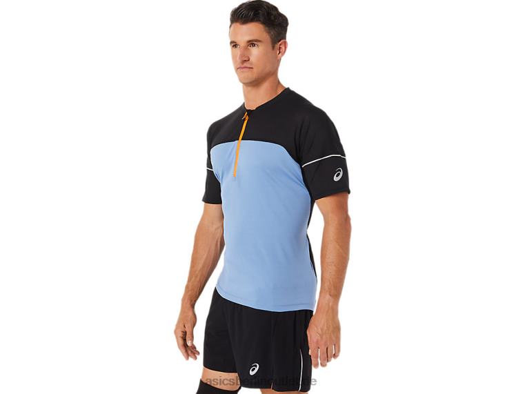 Fujitrail-Oberteil für Herren BL4N1433Asics Blaue Harmonie/Performance Schwarz