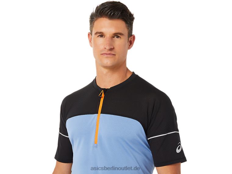 Fujitrail-Oberteil für Herren BL4N1433Asics Blaue Harmonie/Performance Schwarz