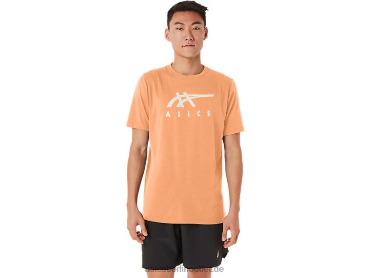 Gestreiftes Kurzarm-T-Shirt BL4N70Asics Sommerdüne
