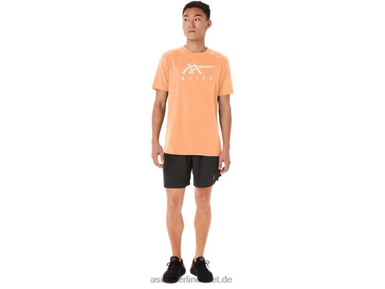 Gestreiftes Kurzarm-T-Shirt BL4N70Asics Sommerdüne