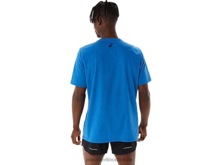 Gestreiftes Kurzarm-T-Shirt BL4N850Asics Lake Drive Heather