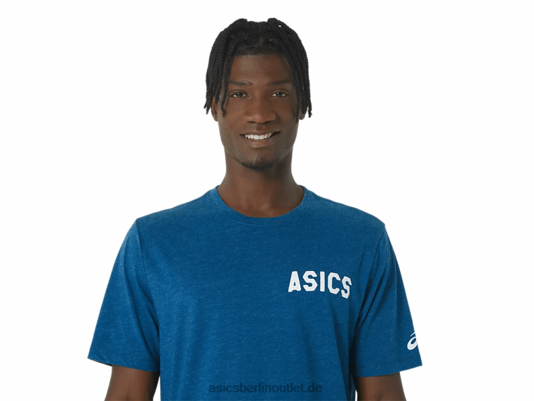 Gestreiftes Sonnenaufgangs-T-Shirt BL4N141Asics Seefahrt