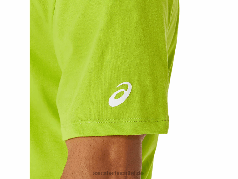 Gestreiftes Sonnenaufgangs-T-Shirt BL4N142Asics Limettenschale