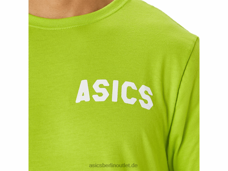 Gestreiftes Sonnenaufgangs-T-Shirt BL4N142Asics Limettenschale
