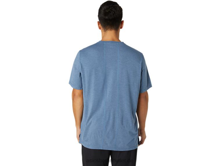Herren-Dorai-Kurzarmoberteil BL4N1826Asics sturmblaues Heidekraut