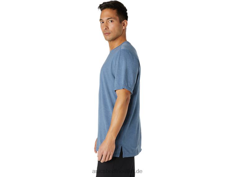 Herren-Dorai-Kurzarmoberteil BL4N1826Asics sturmblaues Heidekraut