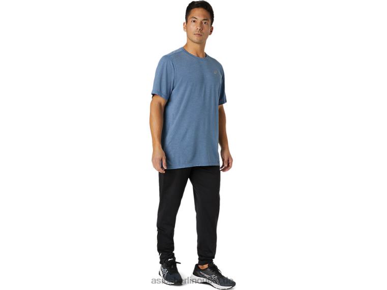 Herren-Dorai-Kurzarmoberteil BL4N1826Asics sturmblaues Heidekraut