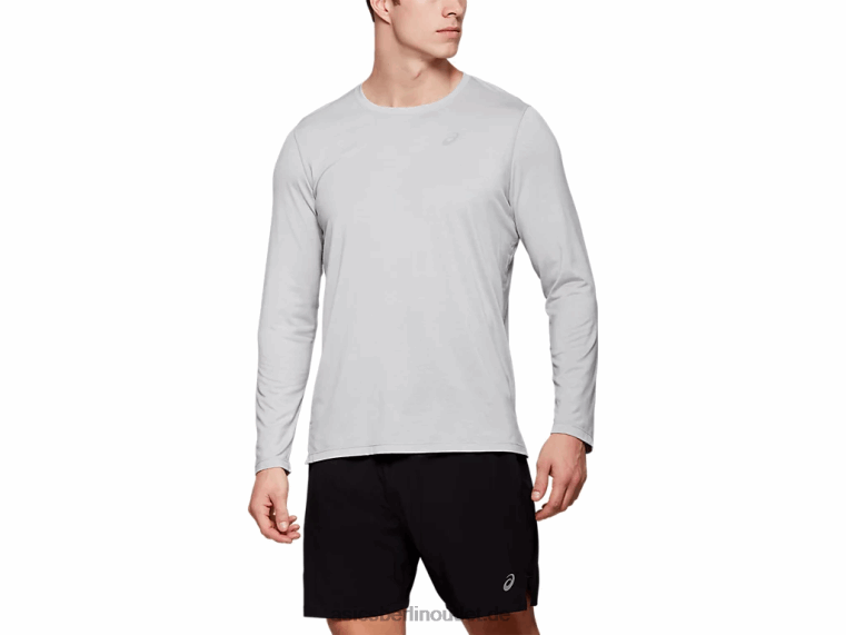 Herren-Dorai-Langarmoberteil BL4N1986Asics hellgraues Heidekraut