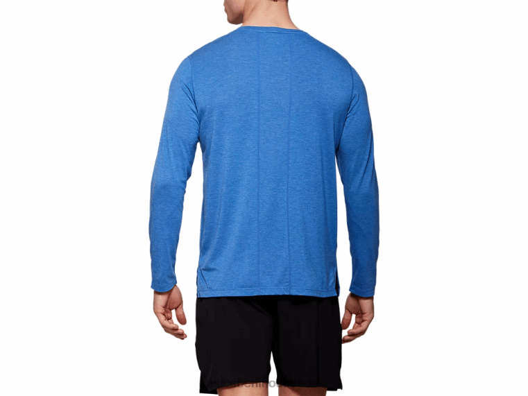 Herren-Dorai-Langarmoberteil BL4N2093Asics blaues Heidekraut