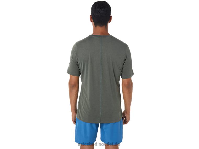 Herren-Kurzarm-HTHR-Tech-Top BL4N1049Asics mantelgrünes Heidekraut