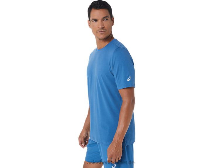Herren-Kurzarm-HTHR-Tech-Top BL4N1055Asics azurblaues Heidekraut