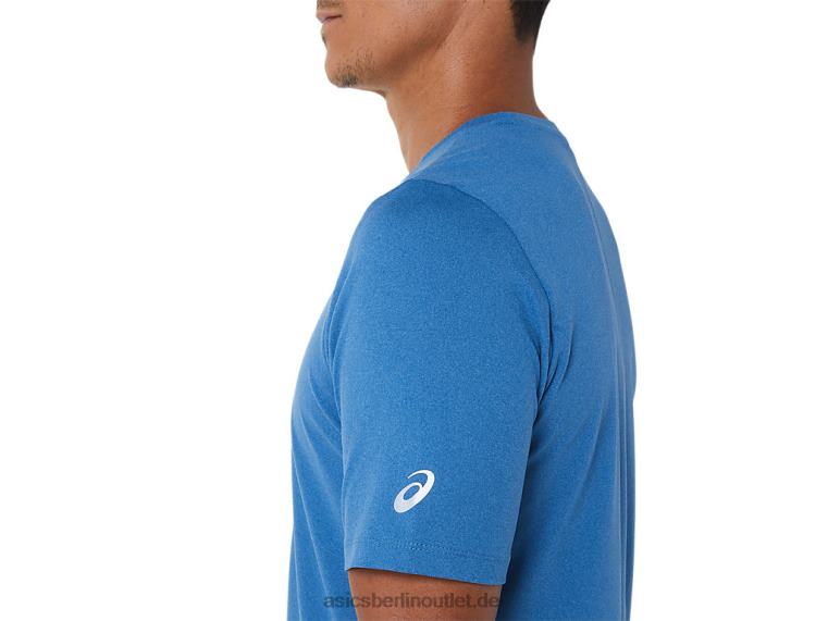 Herren-Kurzarm-HTHR-Tech-Top BL4N1055Asics azurblaues Heidekraut