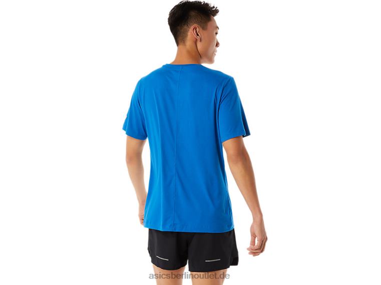 Herren-Kurzarm-HTHR-Tech-Top BL4N1361Asics französisches blaues Heidekraut