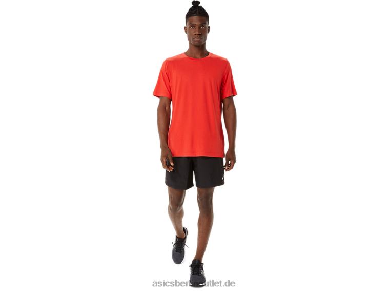 Herren-Kurzarm-HTHR-Tech-Top BL4N1422Asics feurig rotes Heidekraut
