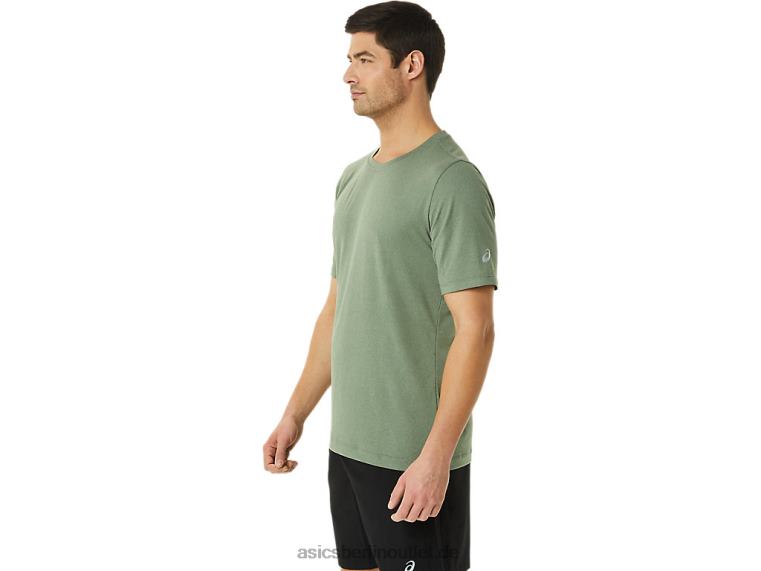 Herren-Kurzarm-HTHR-Tech-Top BL4N1442Asics Flechtengrünes Heidekraut
