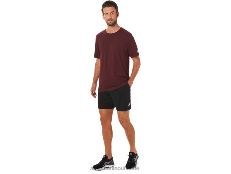 Herren-Kurzarm-HTHR-Tech-Top BL4N1703Asics tiefes Marsheidekraut