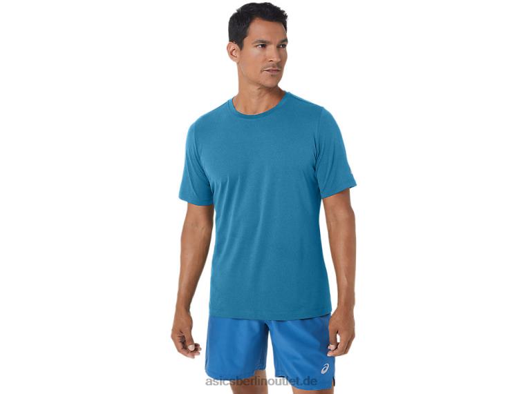 Herren-Kurzarm-HTHR-Tech-Top BL4N170Asics Inselblaues Heidekraut