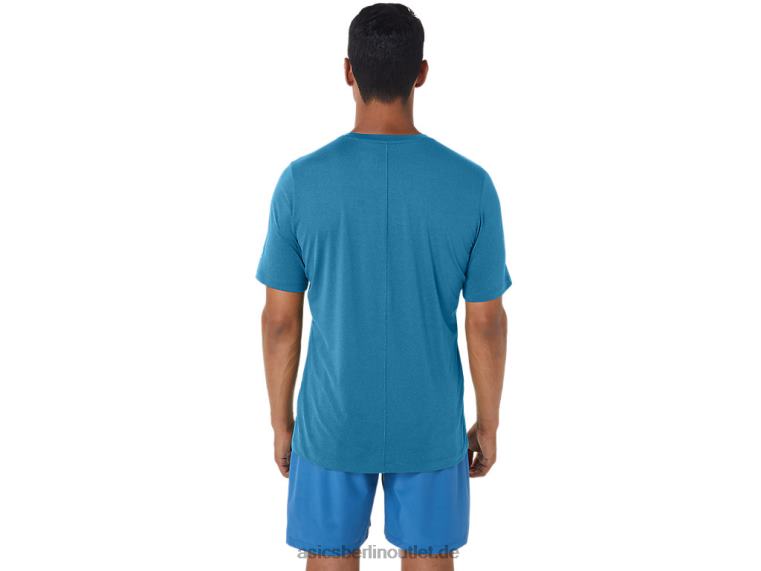 Herren-Kurzarm-HTHR-Tech-Top BL4N170Asics Inselblaues Heidekraut