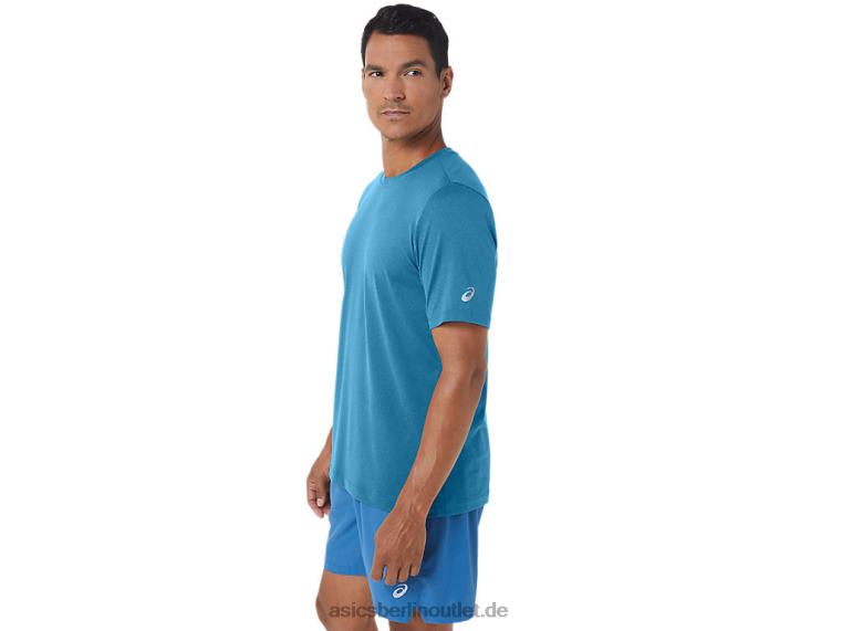 Herren-Kurzarm-HTHR-Tech-Top BL4N170Asics Inselblaues Heidekraut