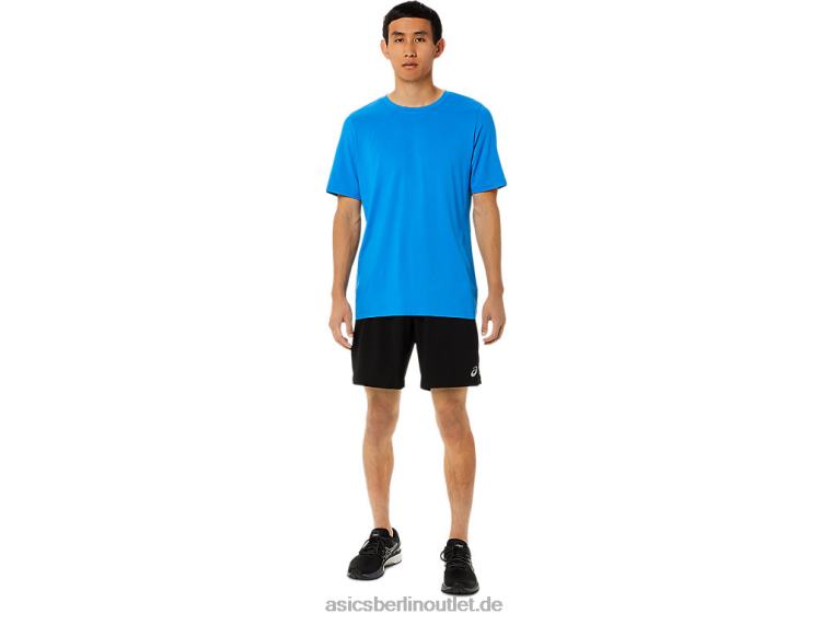 Herren-Kurzarm-HTHR-Tech-Top BL4N1710Asics elektrisches blaues Heidekraut