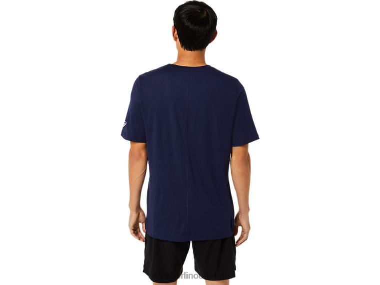 Herren-Kurzarm-HTHR-Tech-Top BL4N1811Asics Peacoat-Heidekraut