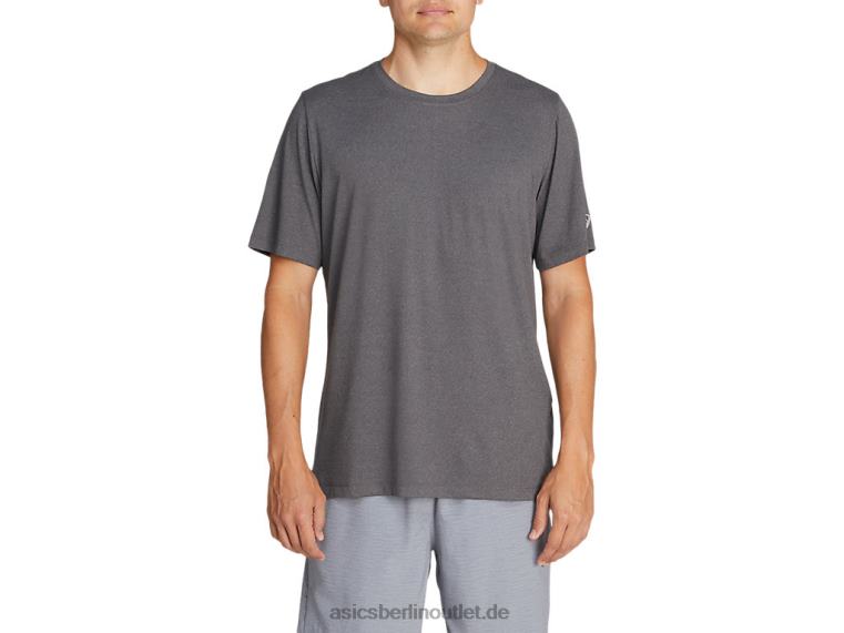 Herren-Kurzarm-HTHR-Tech-Top BL4N2033Asics dunkelgraues Heidekraut