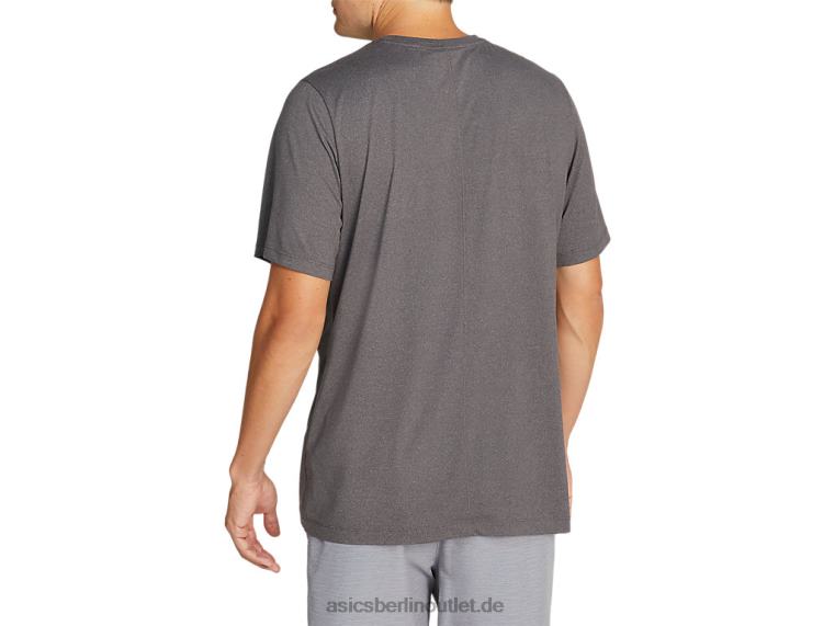 Herren-Kurzarm-HTHR-Tech-Top BL4N2033Asics dunkelgraues Heidekraut