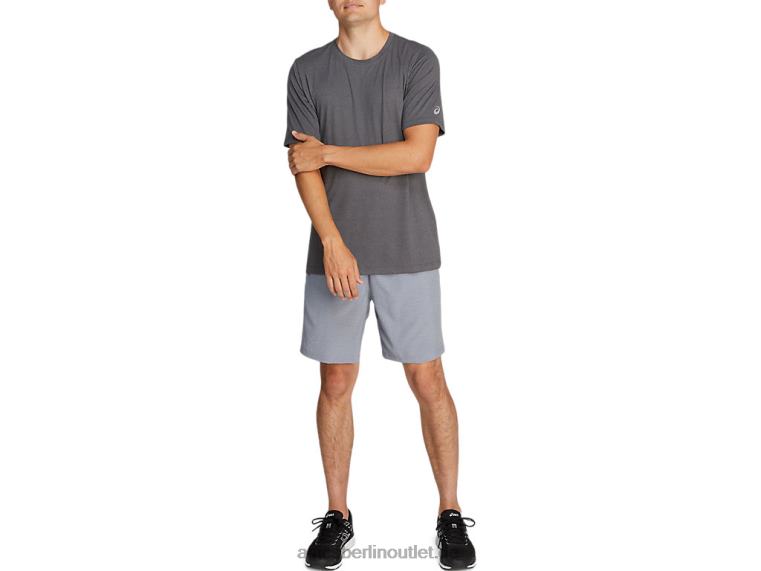 Herren-Kurzarm-HTHR-Tech-Top BL4N2033Asics dunkelgraues Heidekraut