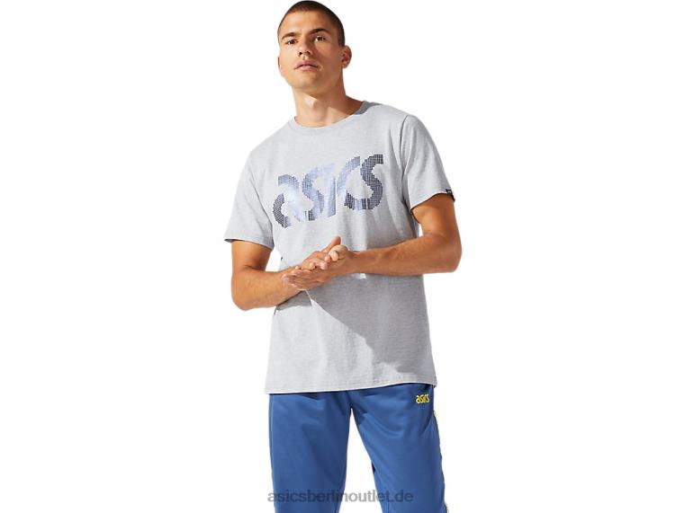 Herren-Kurzarm-T-Shirt „Foil Bl“ aus Jersey BL4N1897Asics Piemontesisches graues Heidekraut