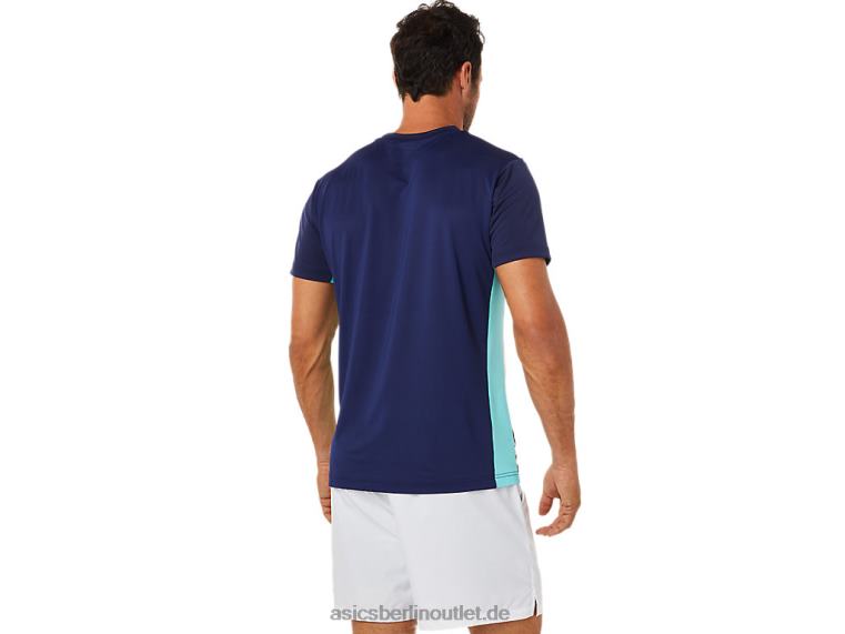 Herren-Kurzarmoberteil mit Court-Grafik BL4N1531Asics strahlend weiß