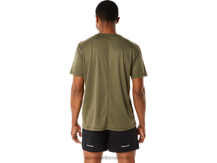 Herren-Kurzarmoberteil mit Fujitrail-Logo BL4N1091Asics Mantel grün