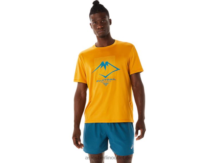 Herren-Kurzarmoberteil mit Fujitrail-Logo BL4N420Asics Sandsturm