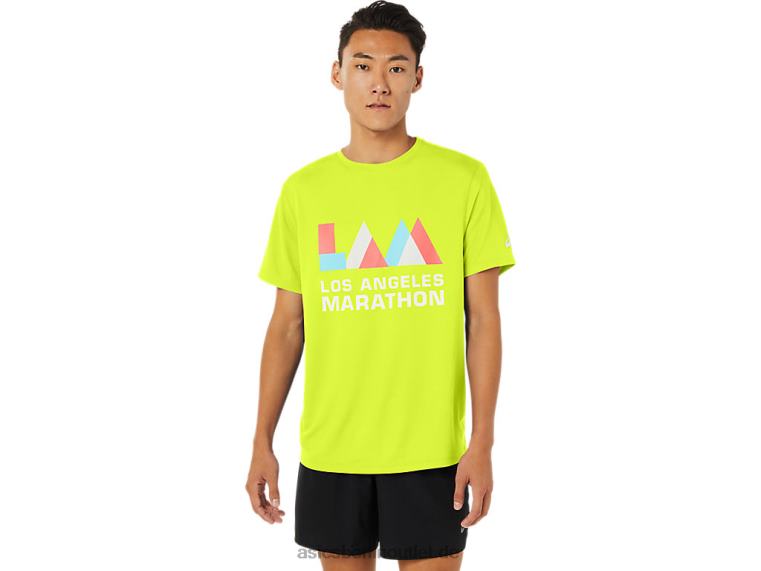 Herren-La-Marathon-Kurzarmshirt BL4N1625Asics Sicherheitsgelb