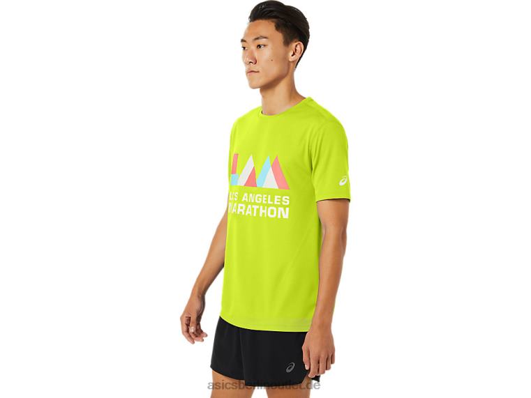Herren-La-Marathon-Kurzarmshirt BL4N1625Asics Sicherheitsgelb