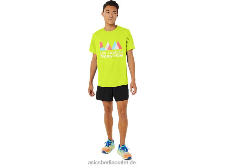 Herren-La-Marathon-Kurzarmshirt BL4N1625Asics Sicherheitsgelb