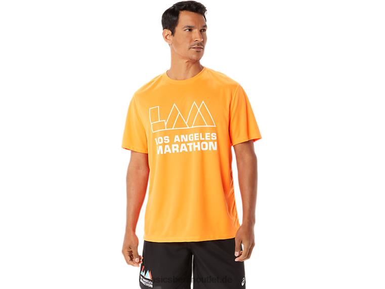 Herren Lam Ready-Set II Kurzarm BL4N1342Asics schockierendes Orange
