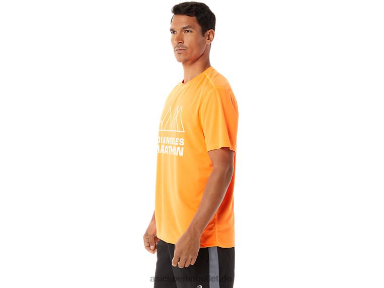 Herren Lam Ready-Set II Kurzarm BL4N1342Asics schockierendes Orange