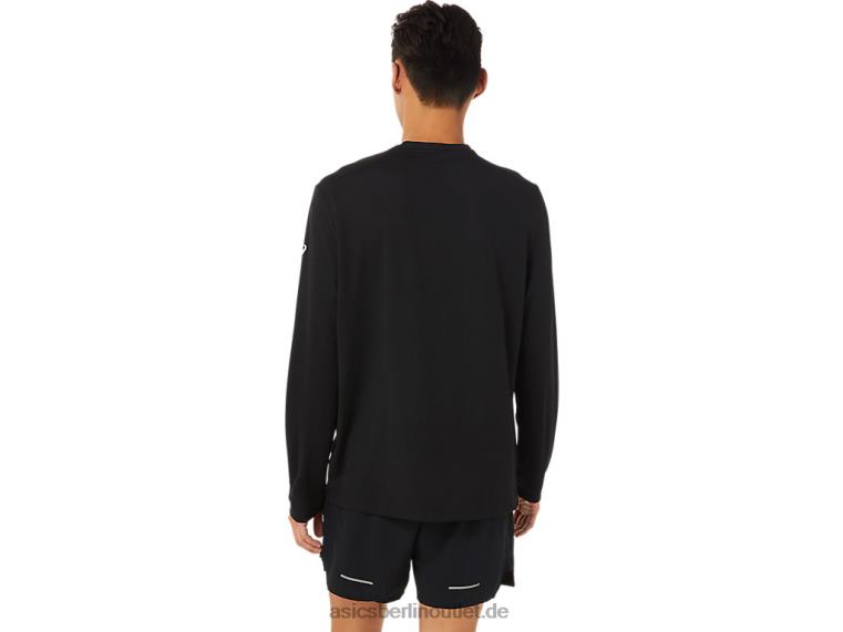 Herren Lam Ready-Set II Langarm BL4N1638Asics Leistung schwarz