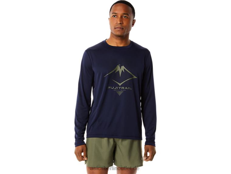 Herren-Langarmshirt mit Fujitrail-Logo BL4N1067Asics Mitternacht