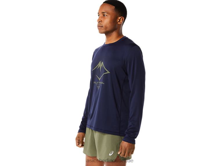 Herren-Langarmshirt mit Fujitrail-Logo BL4N1067Asics Mitternacht